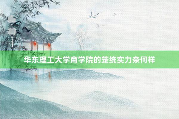华东理工大学商学院的笼统实力奈何样